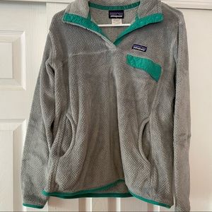 EUC Womens Patagonia Re-Tool Snap-T Fleece Pullover